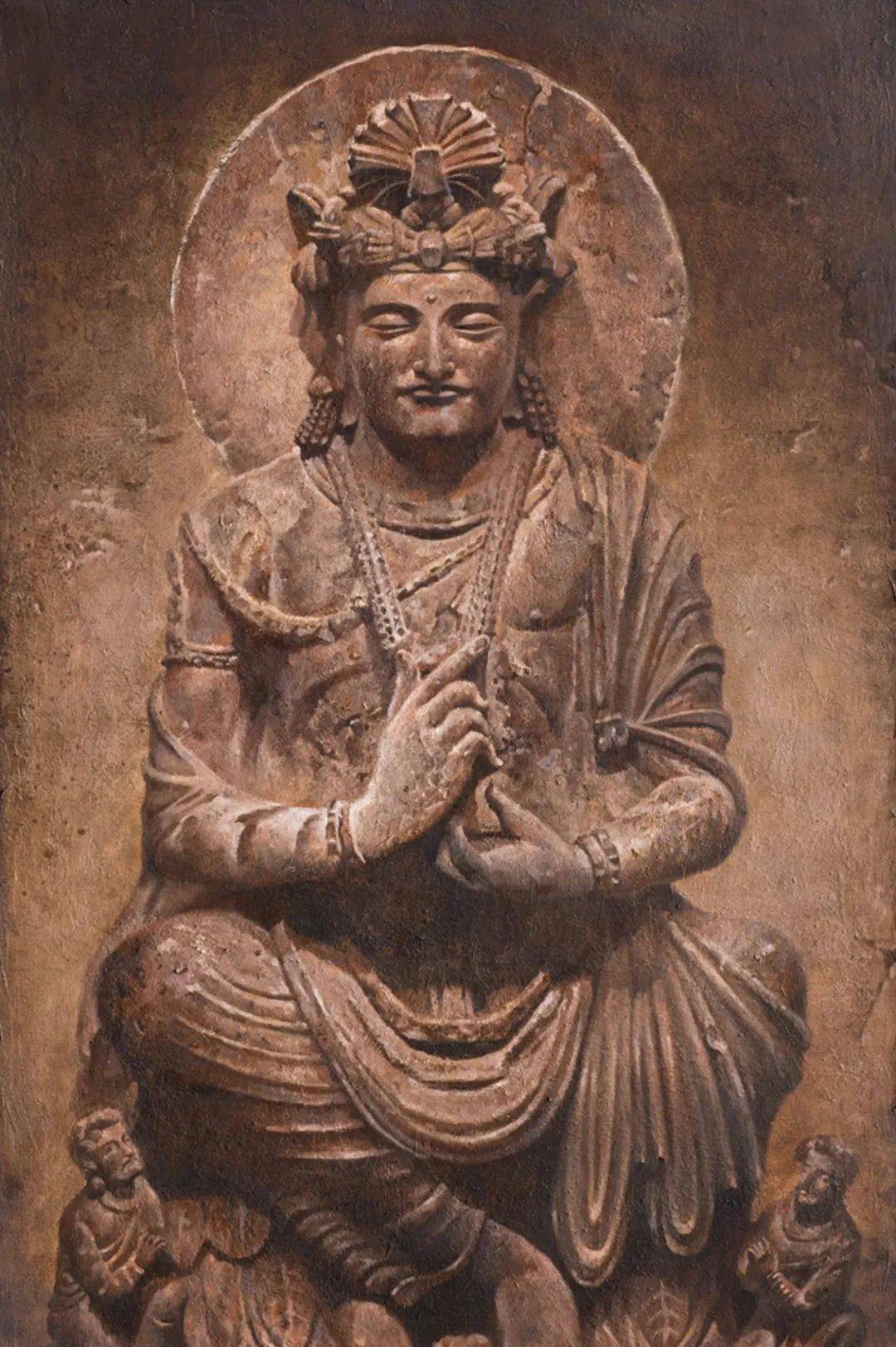 侘寂安然李家顺佛教艺术油画作品展花落梵宫诚邀品鉴