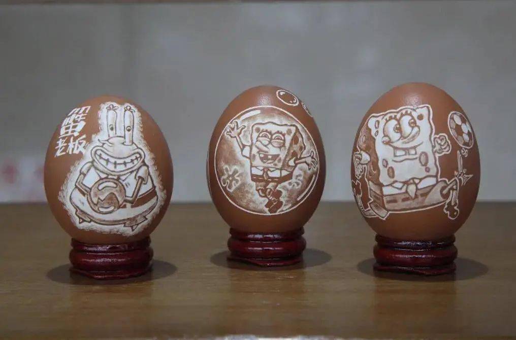 蛋壳上的美好世界广厦大学留学生画枚圆蛋过元旦