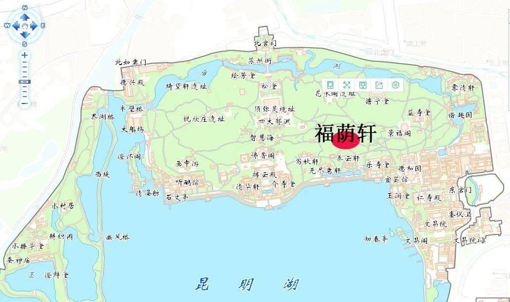 颐和山庄平面图图片