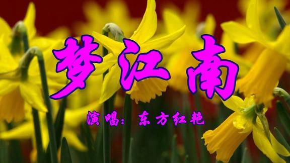 经典好歌东方红艳一首梦江南好听极了