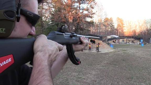 美帝老大爷试射a17半自动步枪