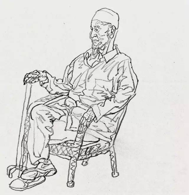 西安美术学院院长杨晓阳速写作品欣赏