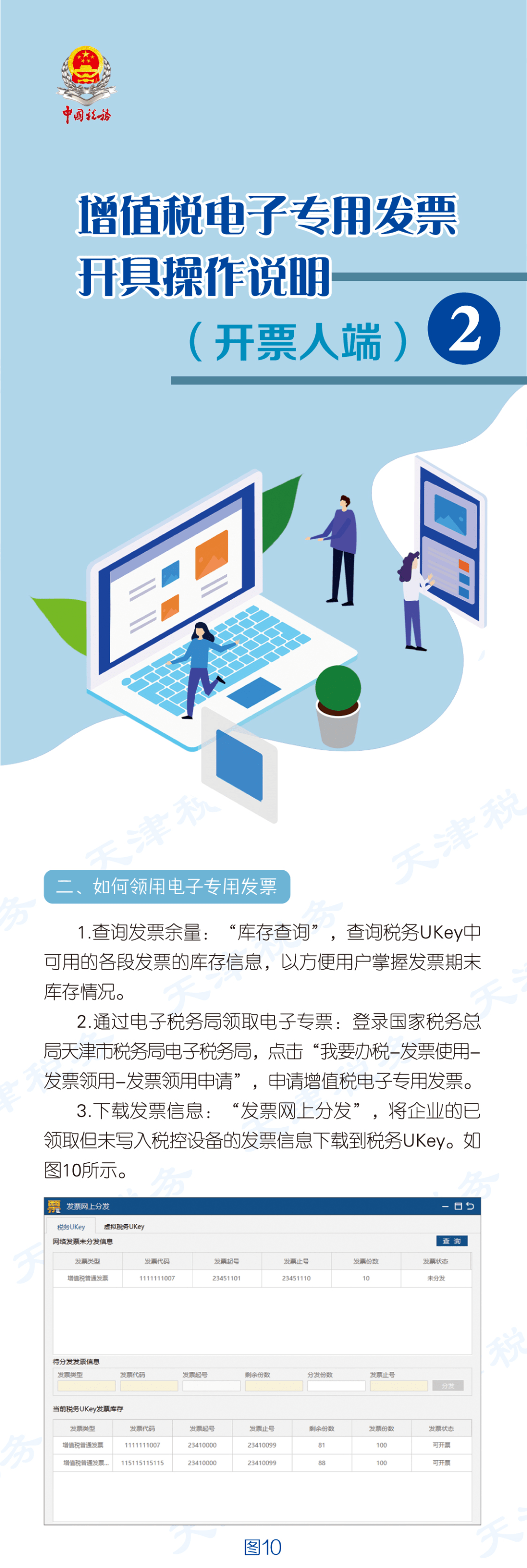 增值税电子专票税务ukey操作说明增值税电子专用发票开具开票人端二