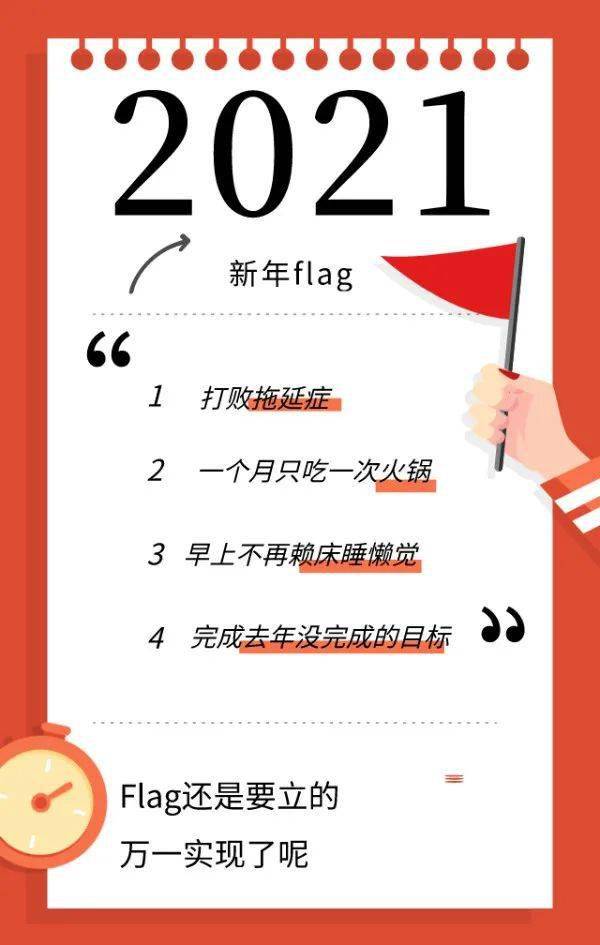 2021立flag专用图图片