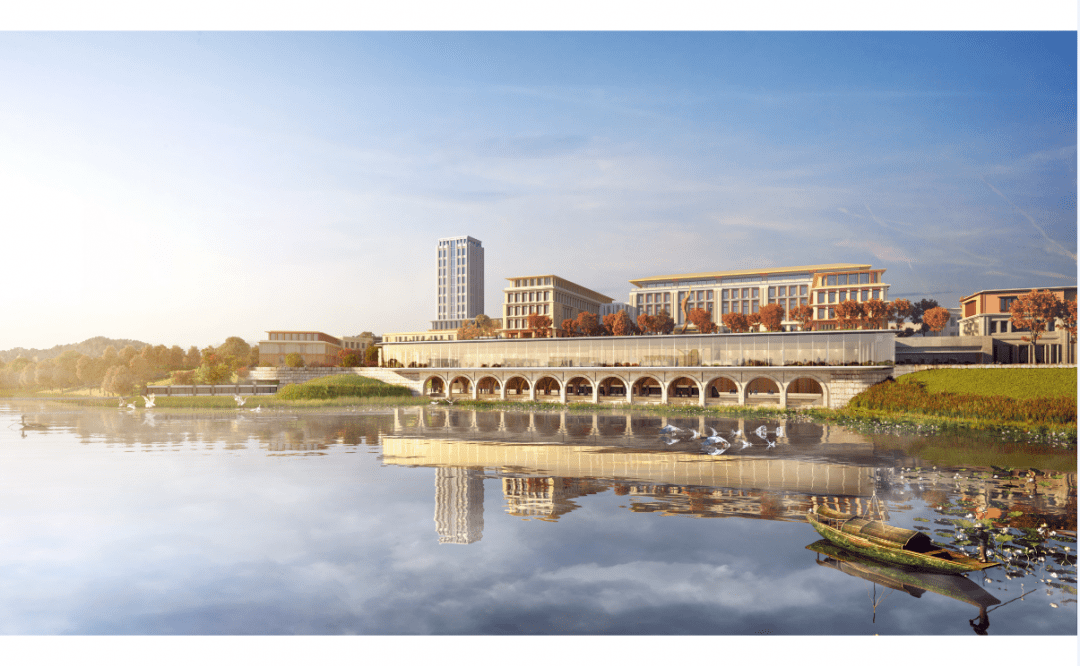 落地金泽西岑地区的华为青浦研发中心项目,秉承高科技元素的现代化