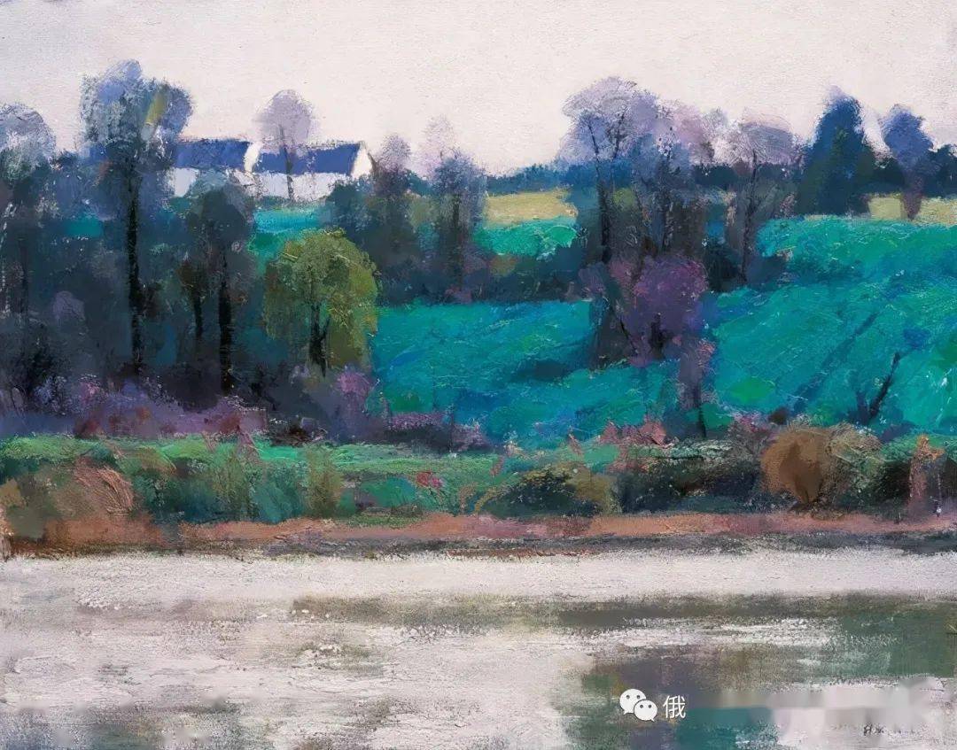 漂亮的色彩画家沈行工独特的诗意性油画作品欣赏
