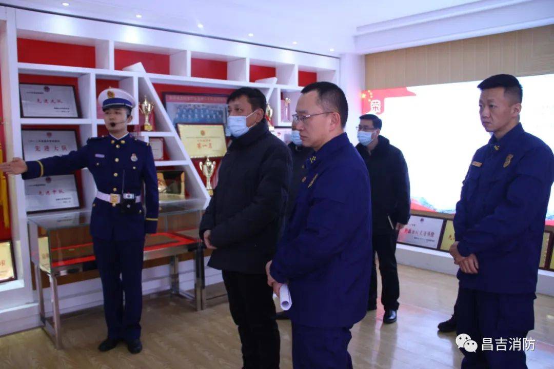 昌吉市市长马红军深入市消防大队调研指导消防工作