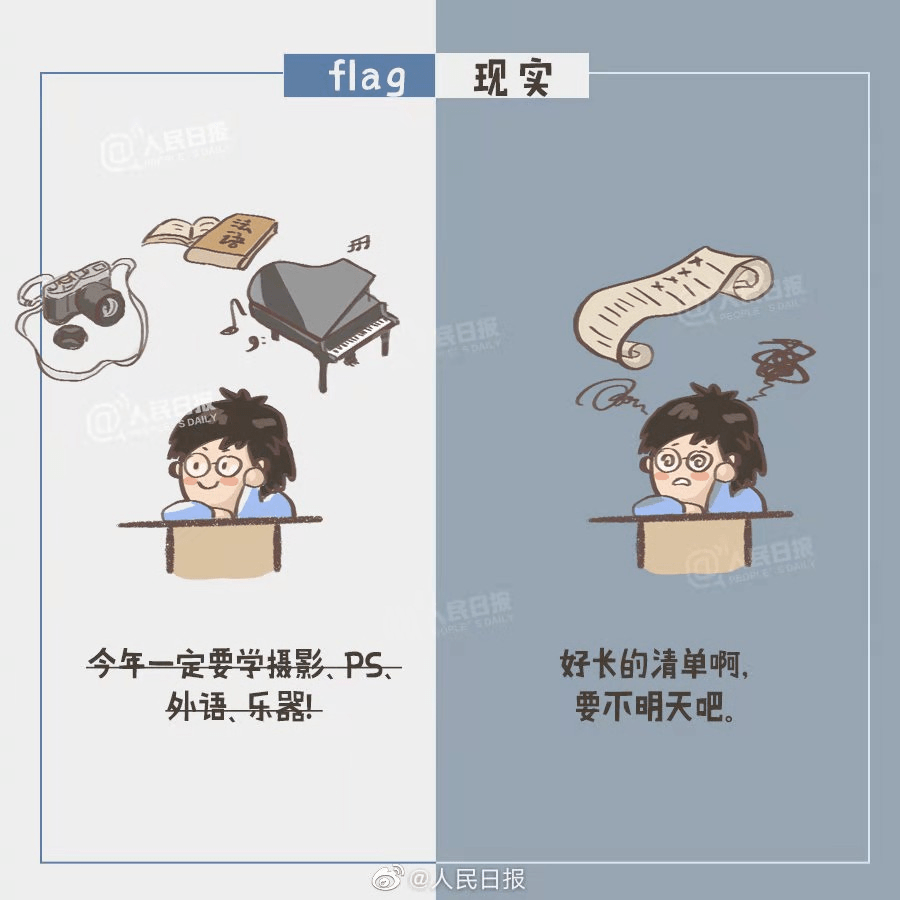 2021立flag配图-千图网