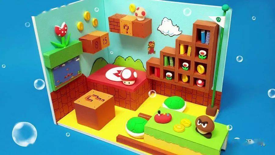 卡通游戏屋教程马里奥的房间