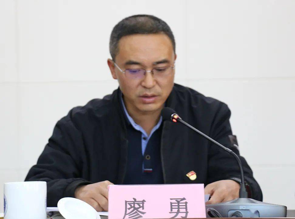 县委常委,县政法委书记廖勇对县人民法院巡察整改作表态并提出要求.