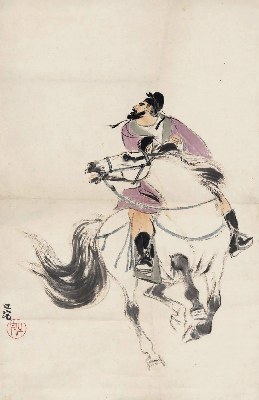 刘旦宅画马,神形兼备!