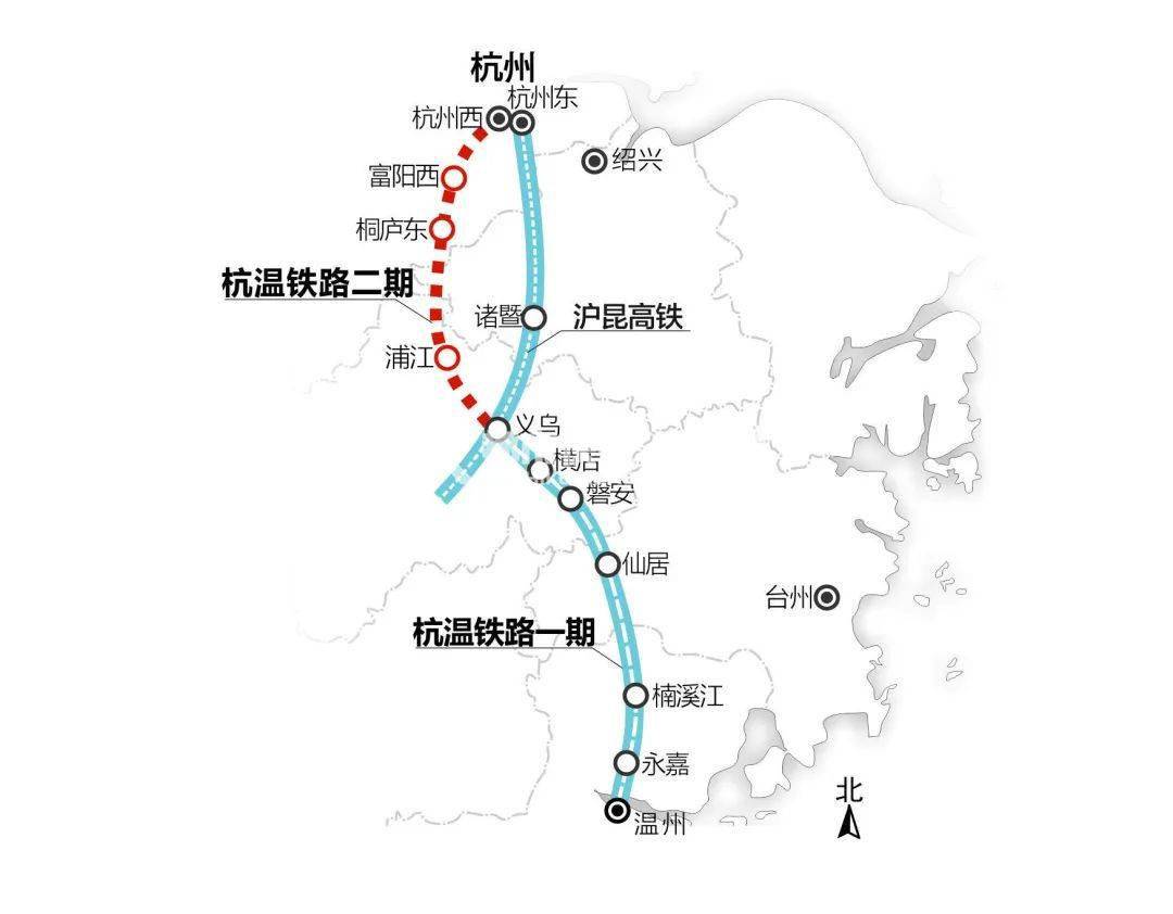 杭温高铁线路图图片