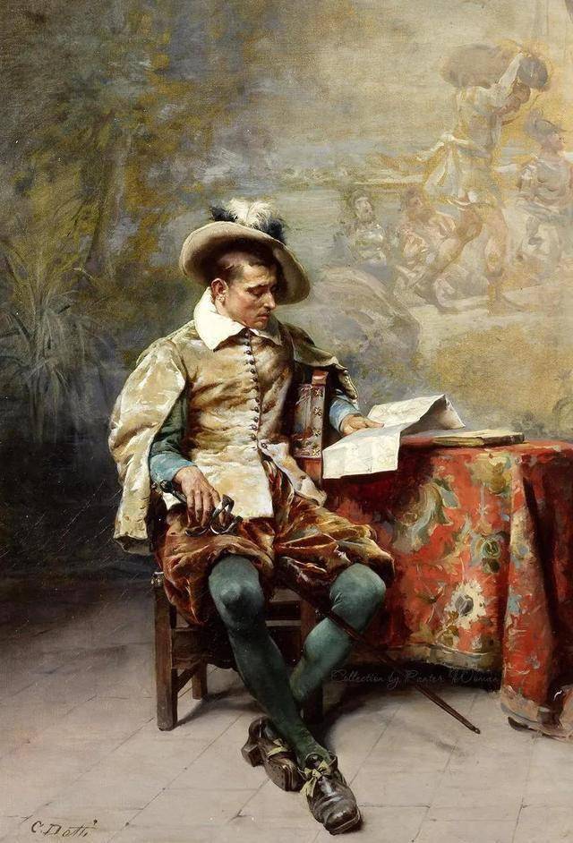 意大利画家切萨雷·奥古斯特·德蒂作品欣赏