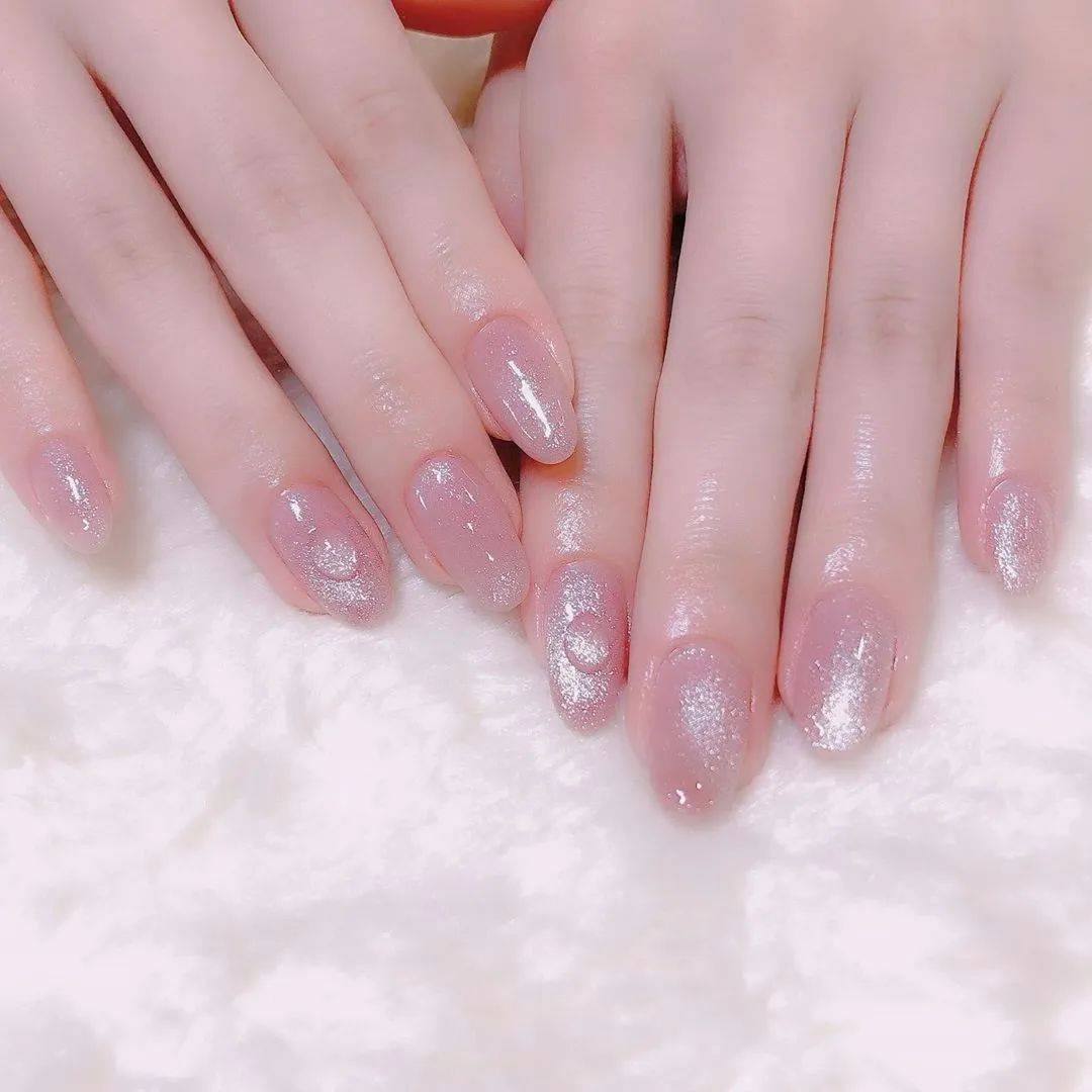 用晶石猫眼甲,hold住冬天的美!_美甲