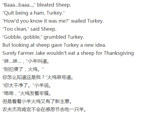 【英文有声绘本】火鸡的麻烦《turkey trouble》