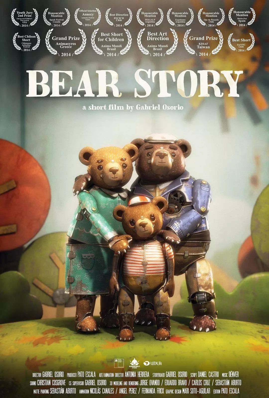 奥斯卡最佳动画《31 bear story 熊的故事》陪孩子看优秀动画短片
