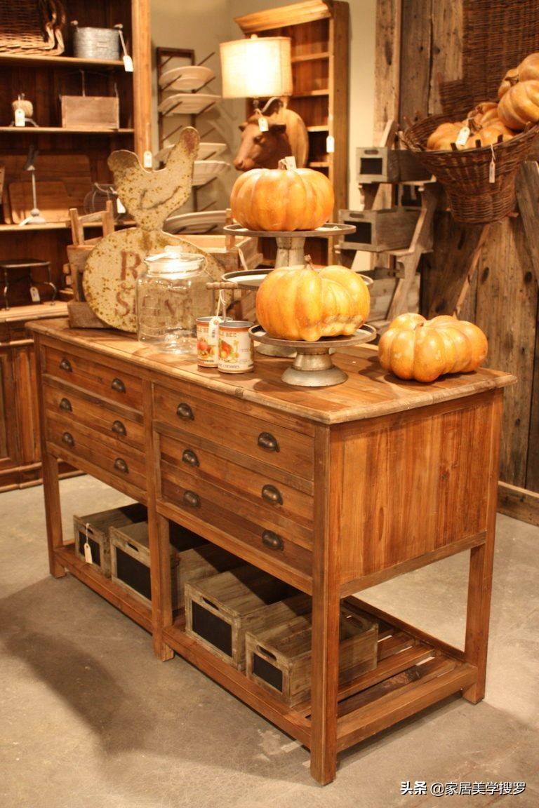 家居装饰中的乡村破旧风适合混搭的那些老家具