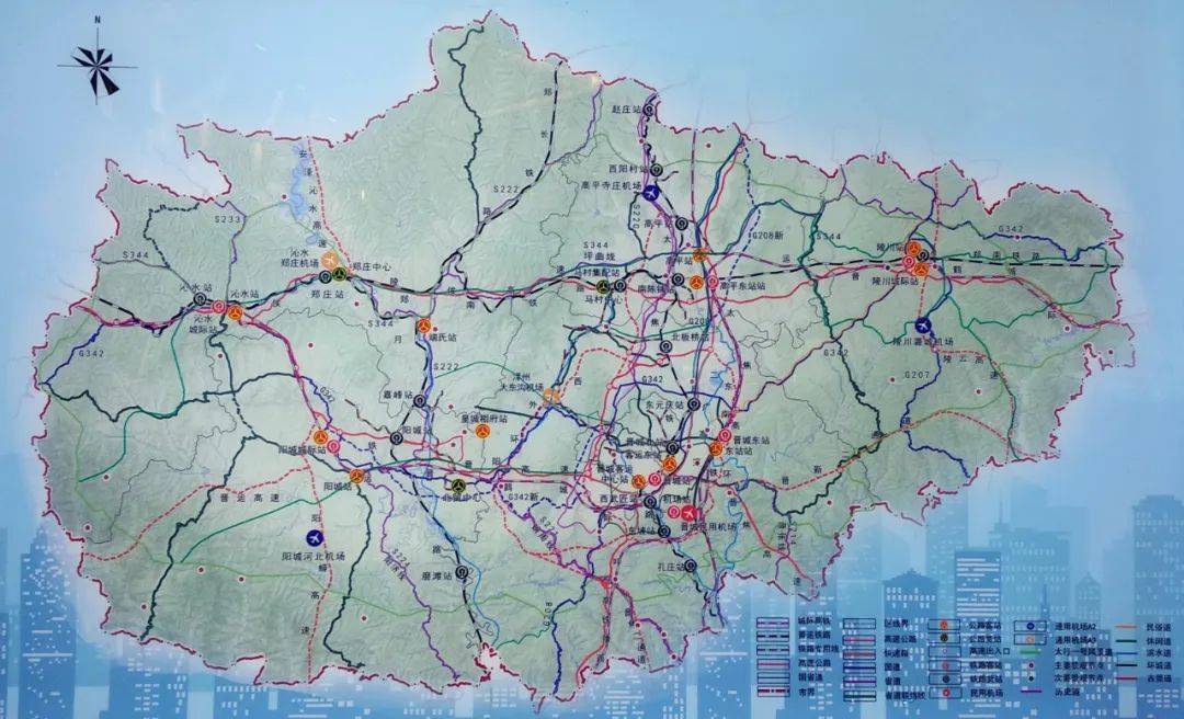 晋城机场大道规划图图片