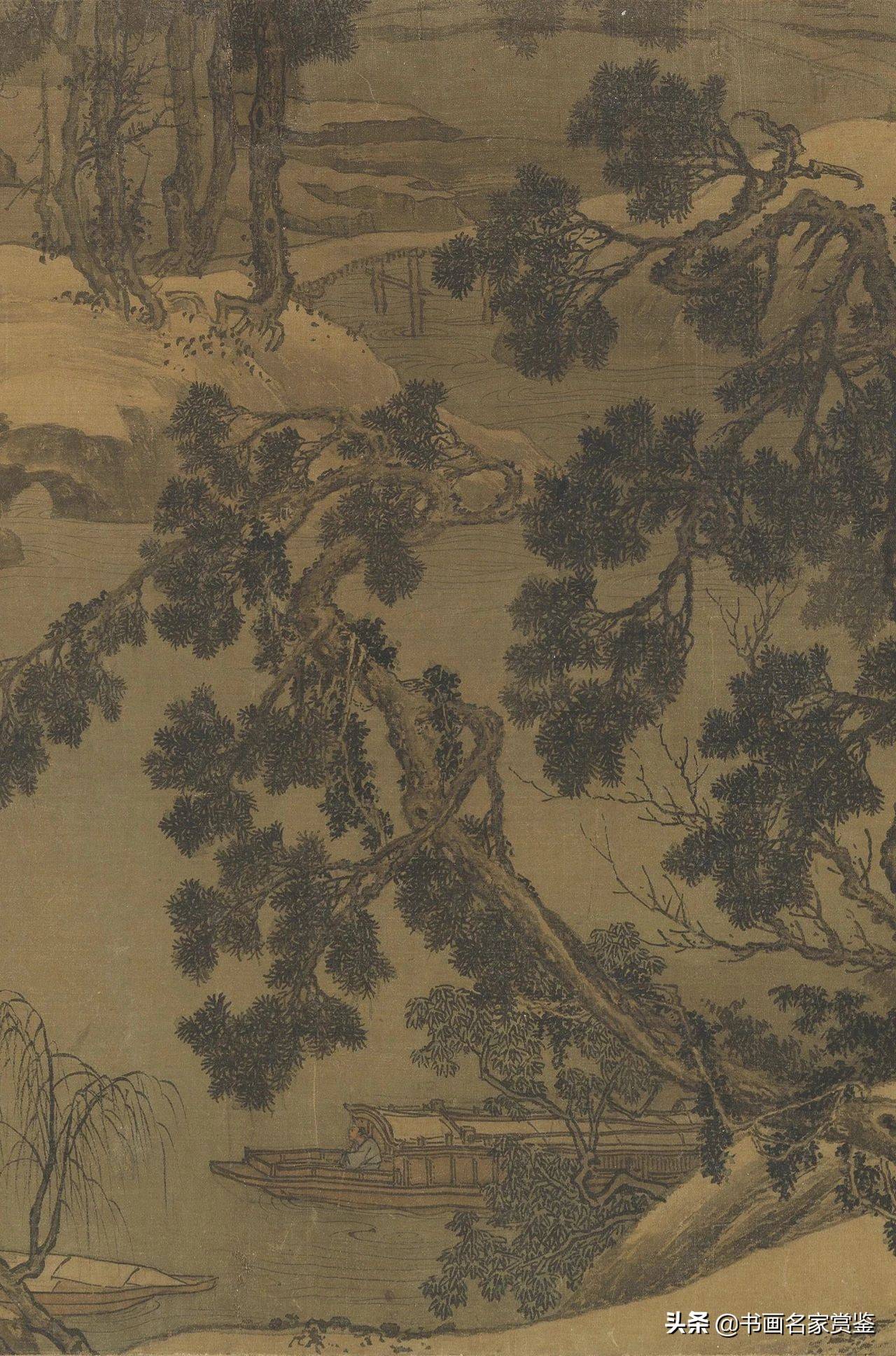 流失海外的中华珍宝宋刘松年溪山雪意图精赏