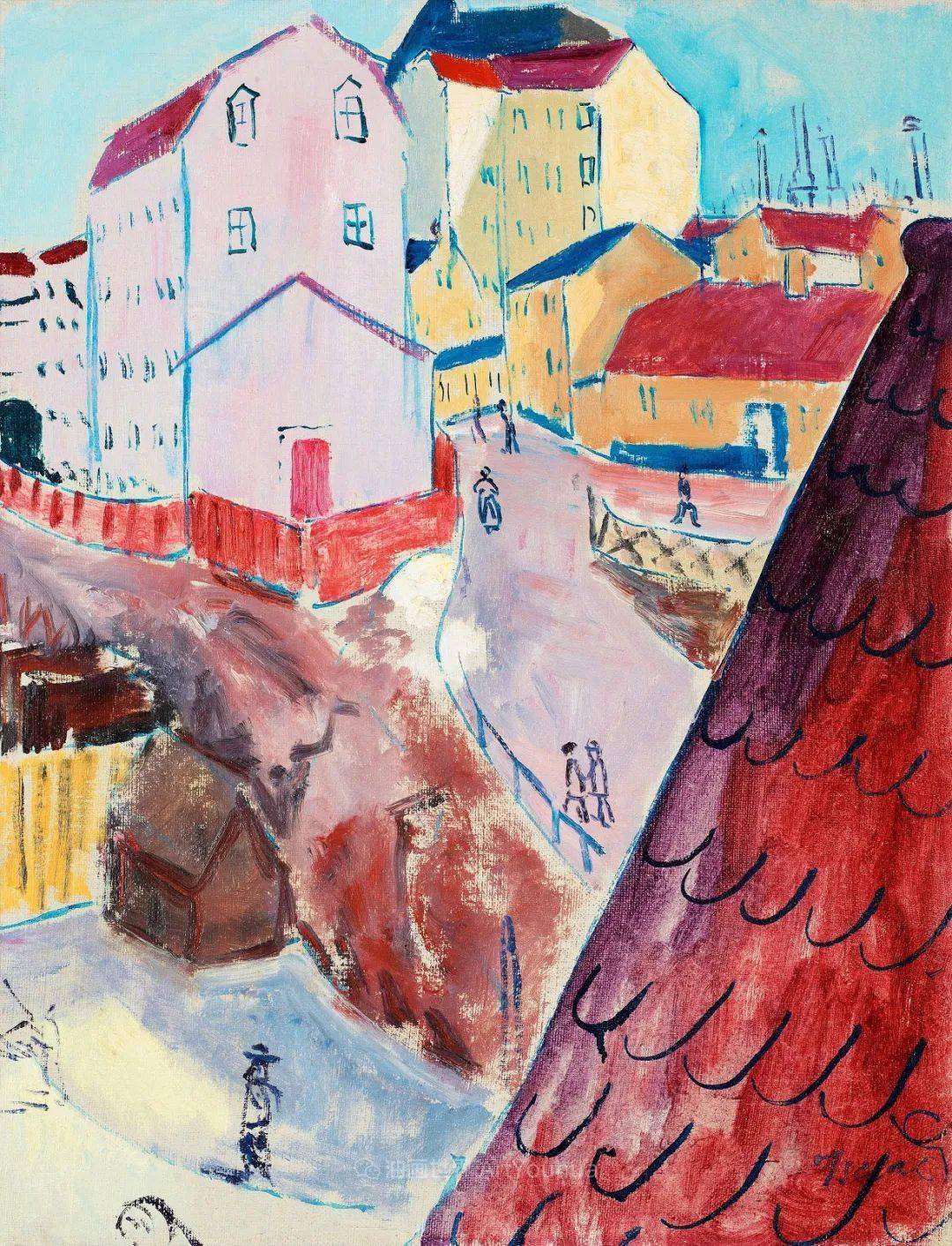 表现主义的色彩与笔触第一代瑞典现代主义领军人物