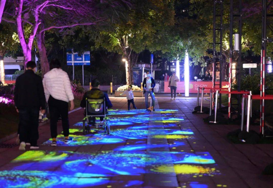 美翻了首届深圳国际光影艺术季罗湖片区灯光秀来了速速来打卡