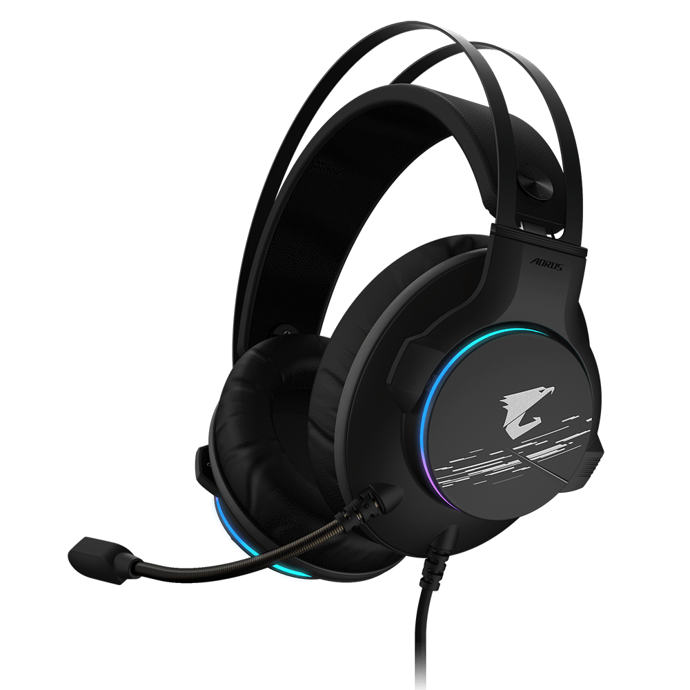 71声道环绕准确辨位技嘉aorush1灵鹰电竞耳机体验