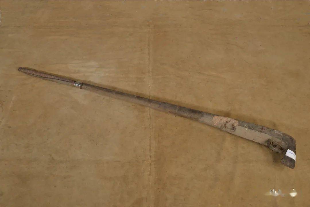 民国 老式土枪口径1cm,手柄宽46cm,长107cm- 03 -民国 水缸口径50.