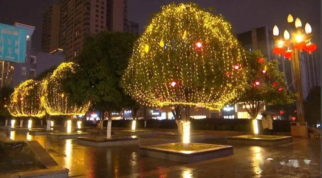 年味儿渐浓仁怀街头挂彩灯