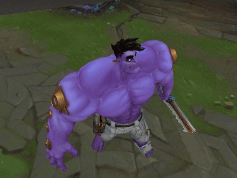 lol蒙多重做模型曝光 大招爆衣特效超赞 模型也变帅很多