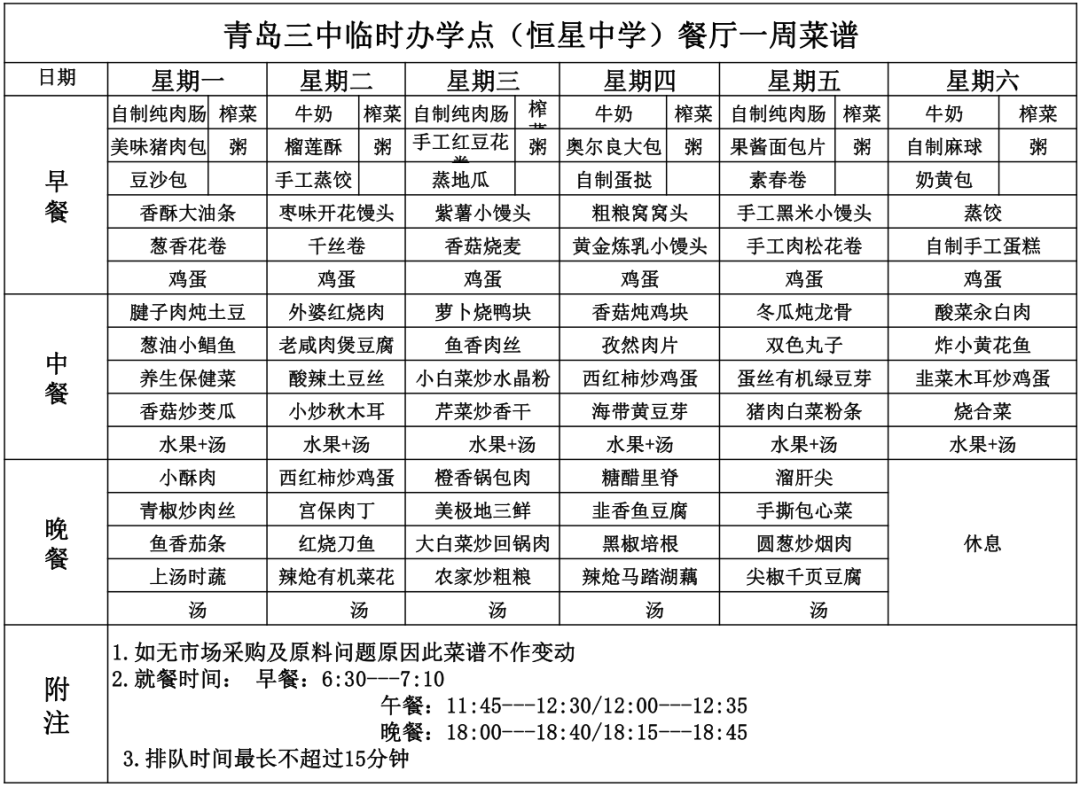 高中学生食堂菜谱大全图片