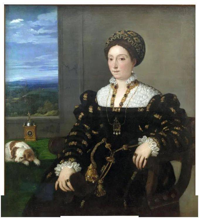 乌尔比诺公爵夫人肖像(1538)乌菲齐美术馆收藏在钟表历史中,16世纪是