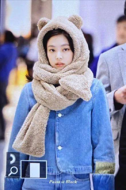 跟着jennie学戴帽!巨显脸小,保暖又有范儿_帽子