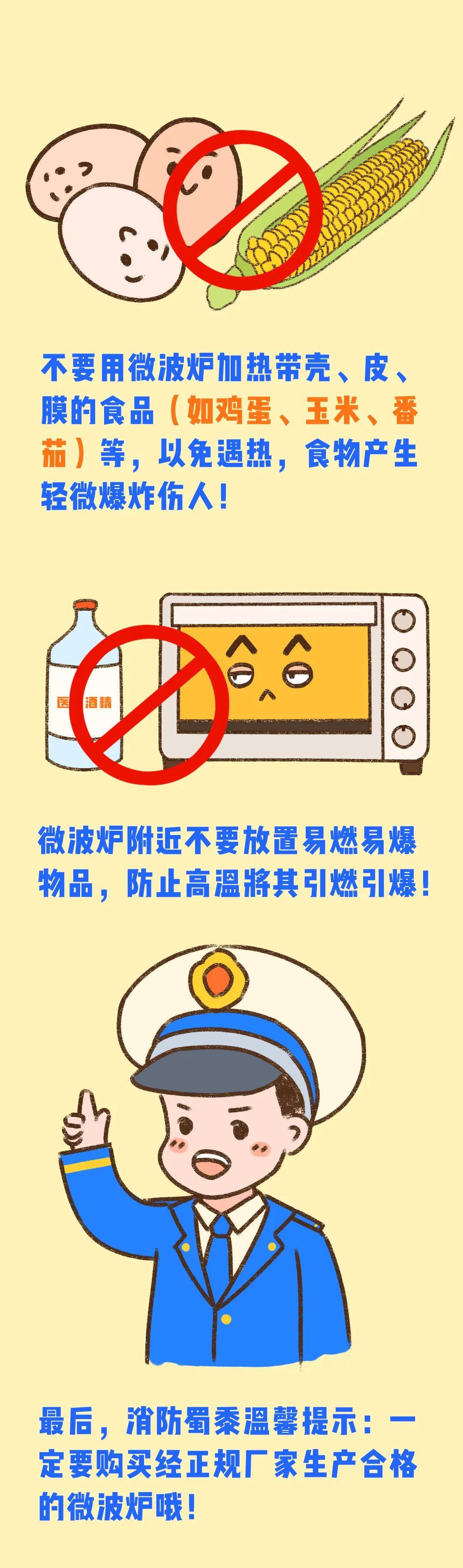 使用微波炉勿忘消防安全.