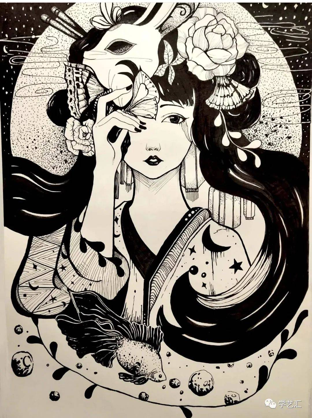 线描素材 | 这么好看的线描画,不收藏太可惜了~-搜狐大视野-搜狐新闻