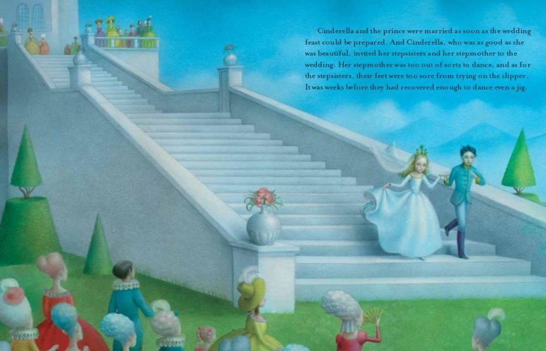 cinderella and the prince were marriedas soon as the wedding