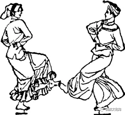 傣族舞图片简笔画图片