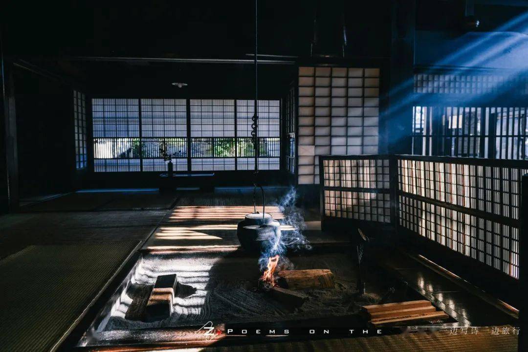 长野妻笼宿的冬日绝景地炉与光