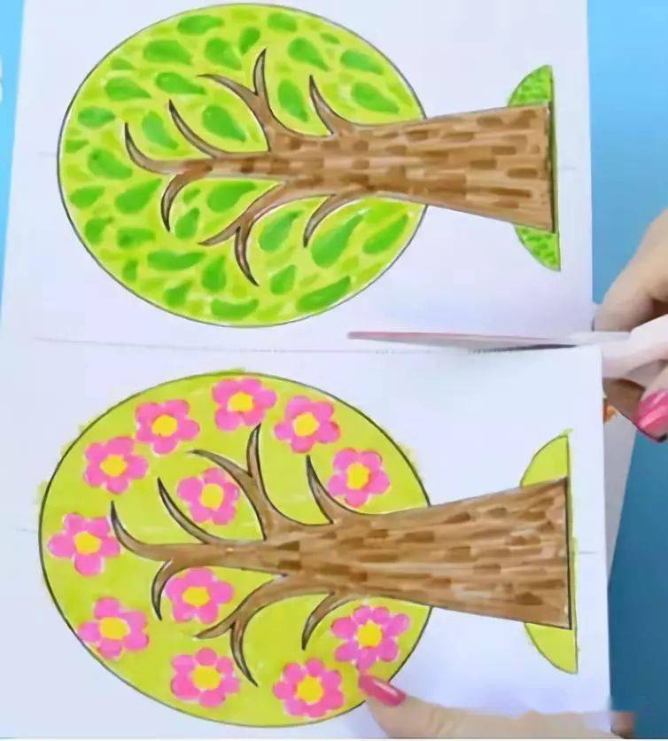 【亲子手工】四季树- 带着孩子感受四季的美