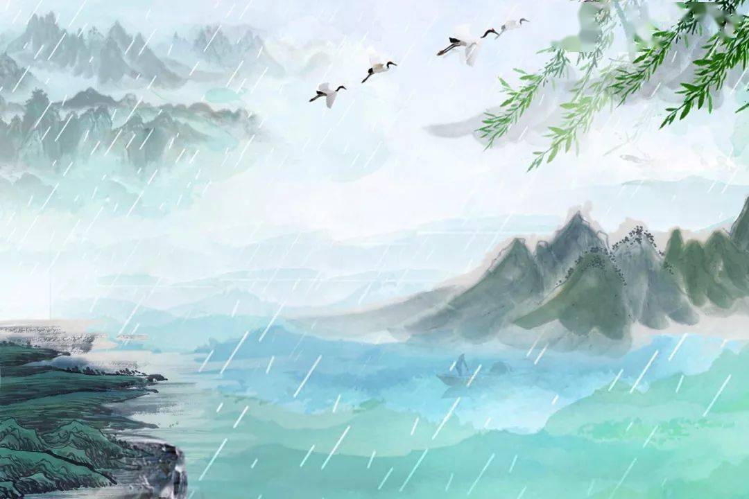 春路雨添花,花动一山春色.