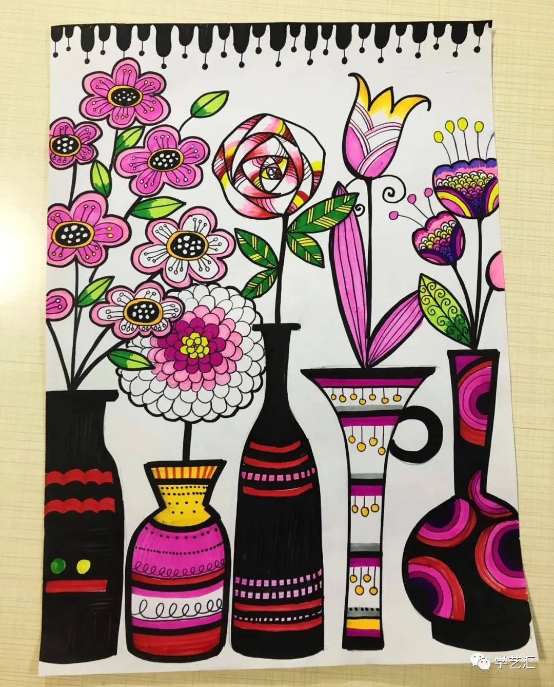 作品近期火爆全网的幼儿园创意儿童画太有趣啦