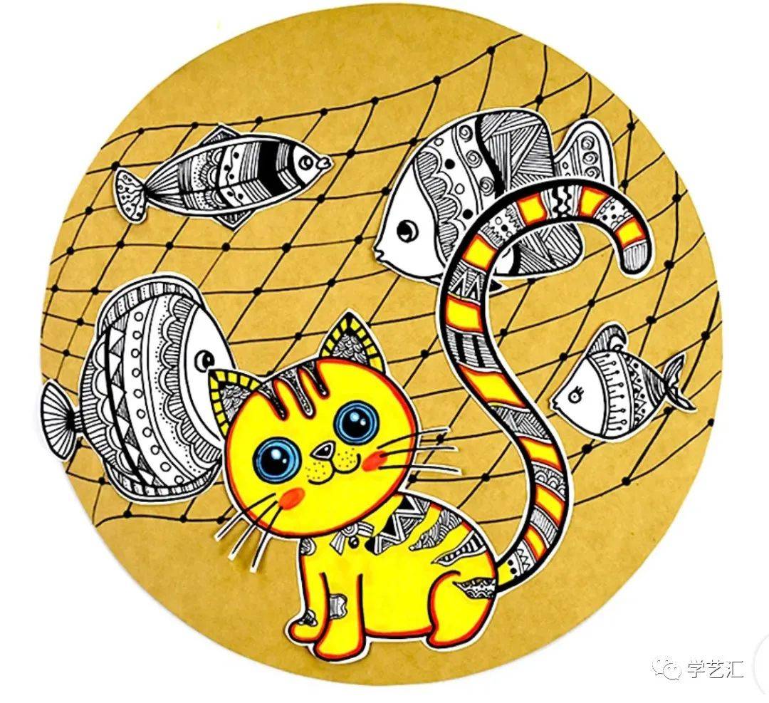 作品近期火爆全网的幼儿园创意儿童画太有趣啦