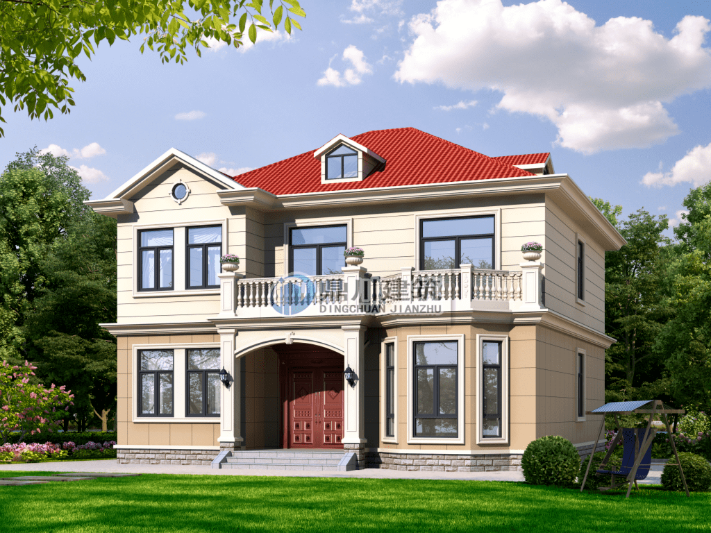 12米126米二层简约小别墅外形简约越看越耐看