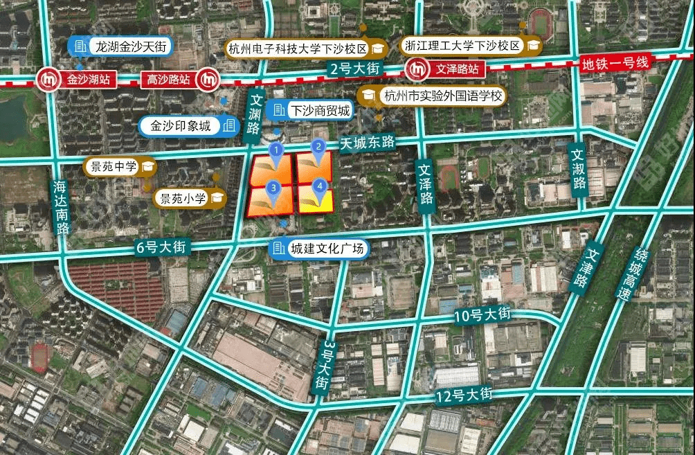 地块示意图(来源于网络)下沙南区块:有机更新城市设计(下沙南区块)