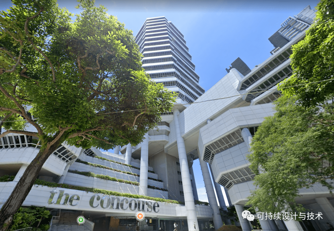 PAUL RUDOLPH自遮阳塔楼办公建筑——THE CONCOURSE_中庭