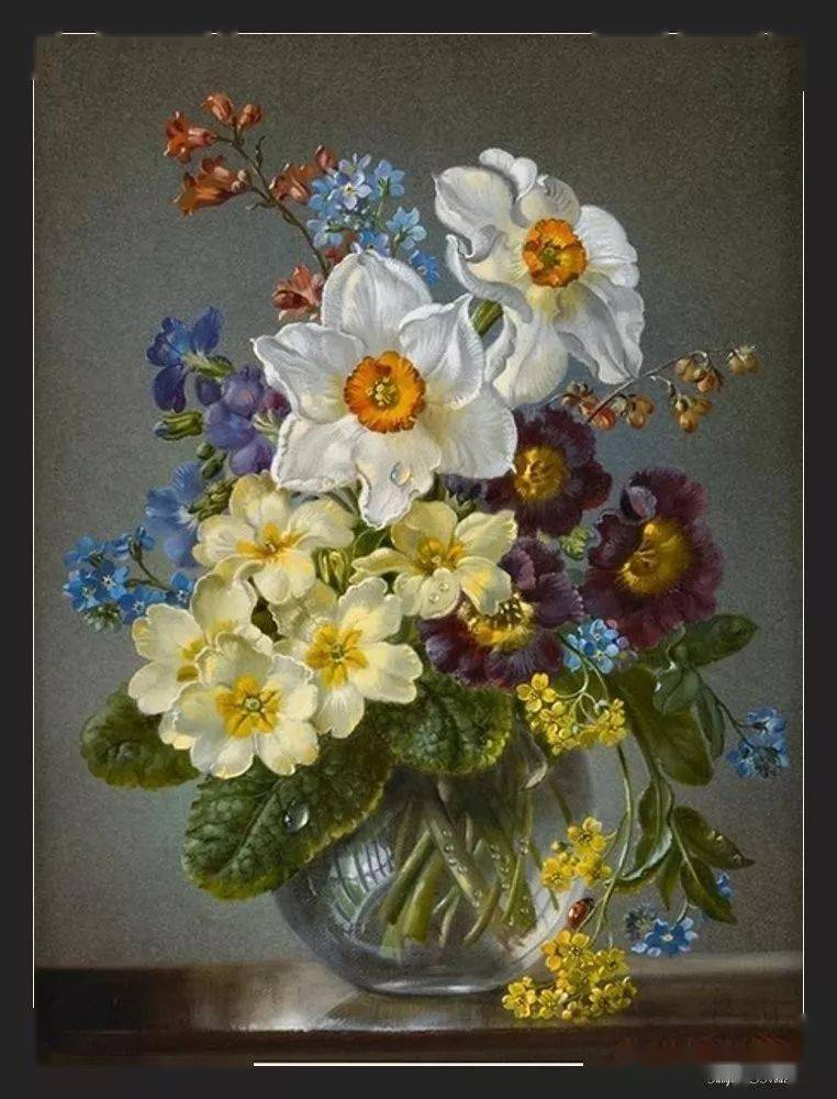 法国cecil kennedy油画花卉