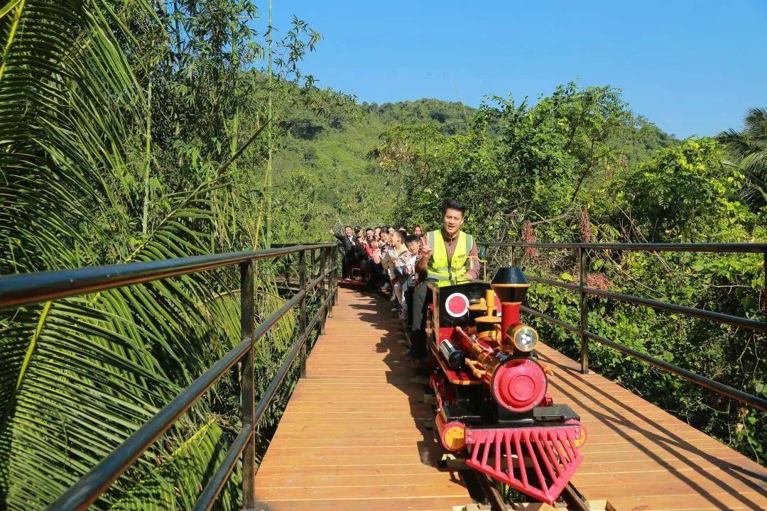 海南檳榔谷旅遊區空中小火車體驗項目投入運營