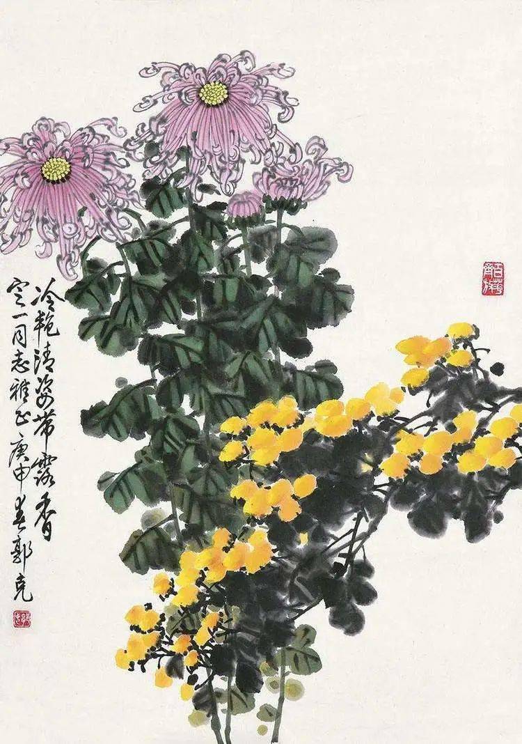 无言的花鸟,在他笔下充溢着动人的情韵_郭克