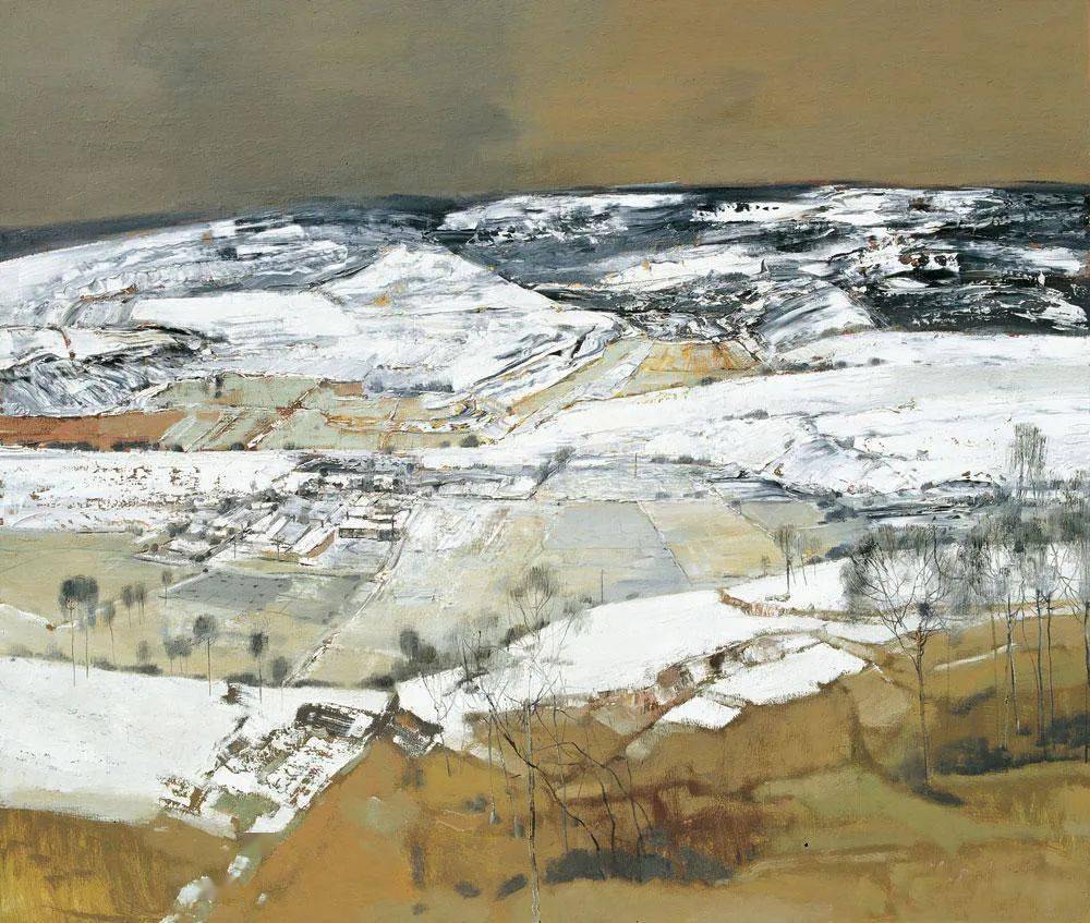 丘壑无言白羽平油画写生