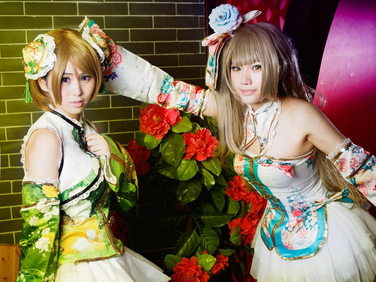 小鸟花阳觉醒旗袍cosplay_摄影