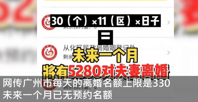 网传广州离婚名额2月已全部约满,未来一个月已无预约名额?